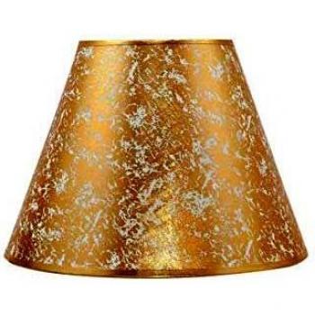 Pantalla Lourdes Conica Oro Pinza 15dx8dx12h