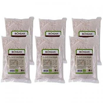 Harina de Avena Integral Ecológica 500gr Bionsan - Producto ecológico, harina integral de avena, envase de 500 gramos