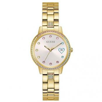 Guess Three OF Hearts Gold Tone Watch for Ladies