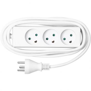 Regleta de Enchufes Microconnect MC-GRU0318DK 3 Tomas 1,8m Interior Blanco