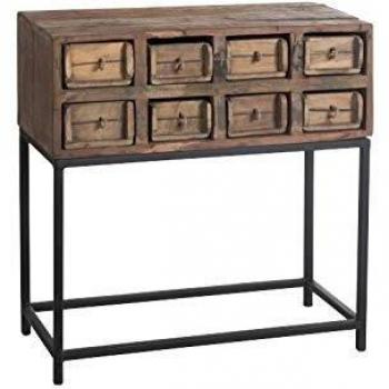 Console upcycling octaux tiroirs en bois - African Style