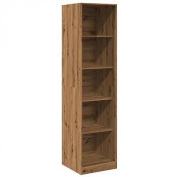 Armario de madera de ingeniería roble artesanal 50x50x200 cm Marrón