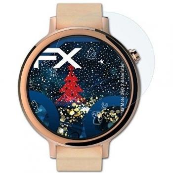 atFoliX Lámina Protectora de Pantalla Compatible con Motorola Moto 360 2.Generation 42 mm Película Protectora, Ultra Transparente FX Lámina Protectora