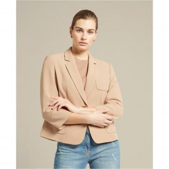 Elena Miró - Elegante Blazer de Cady Elástico con Tres Bolsillos para Mujer