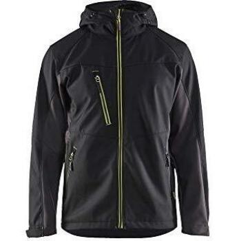 Chaqueta de Trabajo Softshell con Capucha Poliéster Amarillo Fluo XXL