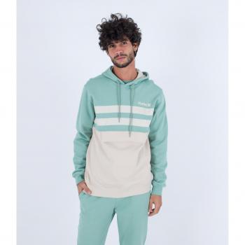Hurley Sudadera Oceancare Block Party Pullover con capucha, diseño de bloque de colores, material sostenible Ocean Care