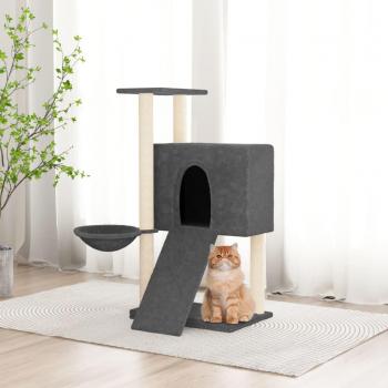 Árbol para gatos con arañazos en sisal gris oscuro 96 cm - Day and Night