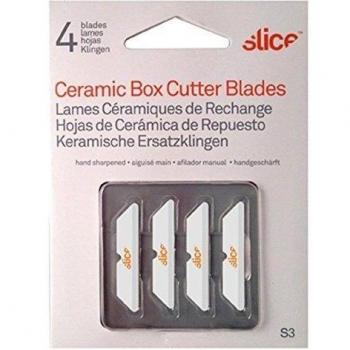 SLICE 10404 Paquete de Cuchillas de Recambio, Cuchilla para Cúter, Cerámica, Blanco
