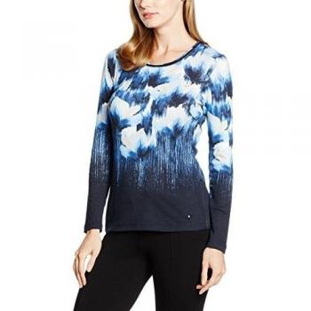 Olsen 11102572, Camiseta de Manga Larga para Mujer, Blau