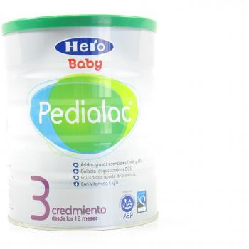Hero Baby Pedialac 3, Leche infantil de crecimiento 800g, contribuye al crecimiento y desarrollo óptimo de tu bebé, a partir de 12 meses.