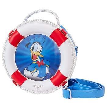 Disney Loungefly Donald Duck 90th Anniversary Round Crossbody Bag