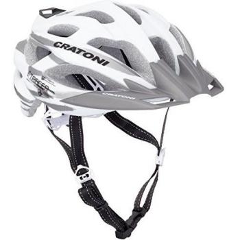 Cratoni C-Tracer - Casco de ciclismo, primavera/verano, unisex, color blanco - Pearlwhite/Anthracite/Rubber, tamaño 53-56 cm