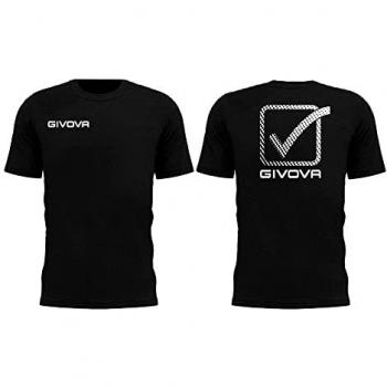 Givova Cubo Unisex Black T-Shirt, Medium