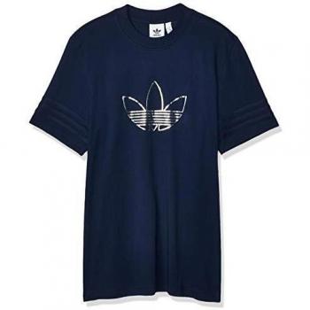 adidas Outline tee S Camiseta de Manga Corta, Hombre, Night Indigo, XS