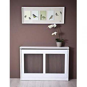 TOPKIT | Cubreradiador Cristian 3120 | 120 cm de Ancho |Cubreradiador Grande |Diseño Elegante | Blanco