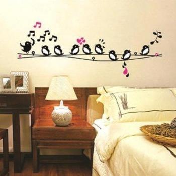 Walplus - Adhesivos de pared con diseño de pájaros cantores