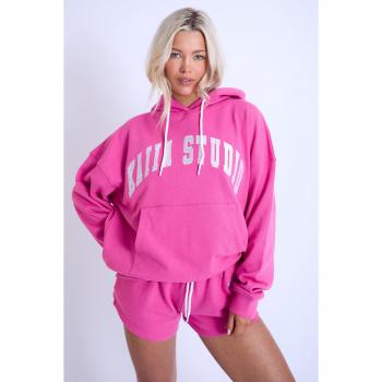 Kaiia Studio Oversized Hoodie Hot Pink