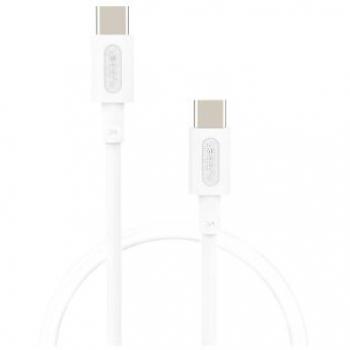 Nubbeh Borealis Cable USB-C a USB-C de Silicona Líquida 1.5m 3a 60W Blanco