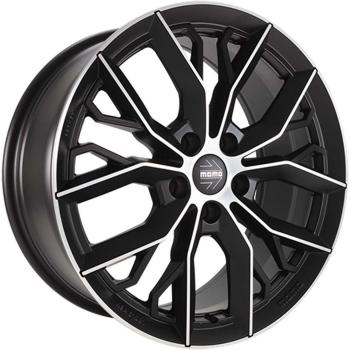 LLANTA MOMO MASSIMO 8X18 5X112 ET40 79.6 BLACK MATT POLISHED