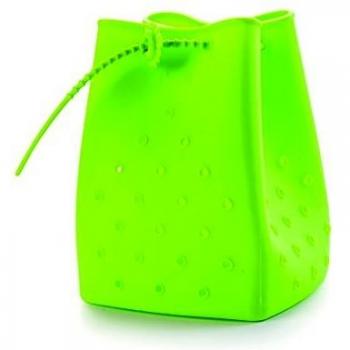 IBILI 749300-Bolsa, Color Verde, 12 x 6 x 18 cm Bolsa para Maceta de Fuego, Pastique