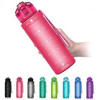 ZOUNICH Botella Agua Deporte, Botella Agua Niños sin BPA Reutilizable Plástico Tritan - 500 ml / 700 ml / 1 l / 1.2 l, Cantimploras para Te con Filtro, para Infantil, Gimnasio, Bicicleta