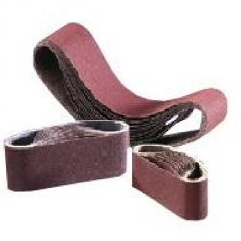 Flexovit 63642585896 Bandas Portátiles de Tela de Óxido de Aluminio, 75 mm A x 533 mm D, 60 Grano, Set de 10
