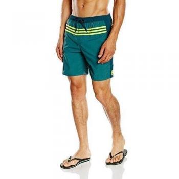 adidas 3SA CB ML - Bañador para hombre, color verde / amarillo, talla XL