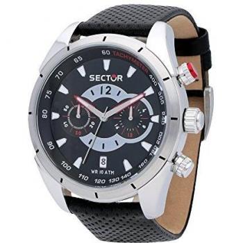 Sector Men's Chronograph Quartz Watch with Leather Strap R3271794002
