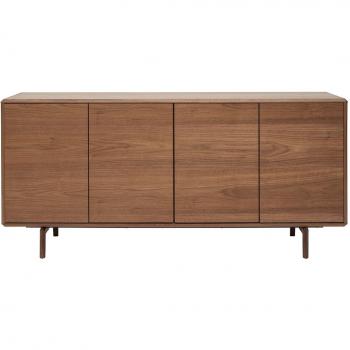 Aparador vintage Miliboo con 4 puertas de madera oscura 160 cm SUVA