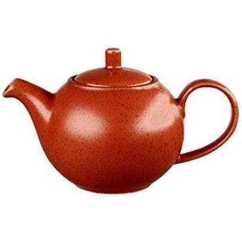 Jarra para Bebidas Stonecast Naranja Mate Puntinato 426ml, 10.5 cm (H), Redonda, Paquete de 4 Piezas