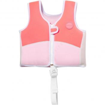 Sunnylife Neon Strawberry Mermaid Swim Vest for Kids (Ages 2-3)