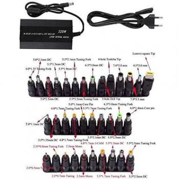 OEM Cargador PORTATIL Universal 120W 34 Puntas 12V-24V