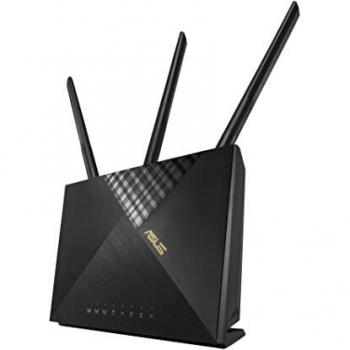 ASUS 4GAX56 router inalámbrico Gigabit Ethernet Doble banda 24 GHz 5 GHz 3G Negro