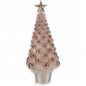 Árbol de Navidad Iridiscente 21,5 x 51 x 21,5 cm Rosa Plástico Polipropileno