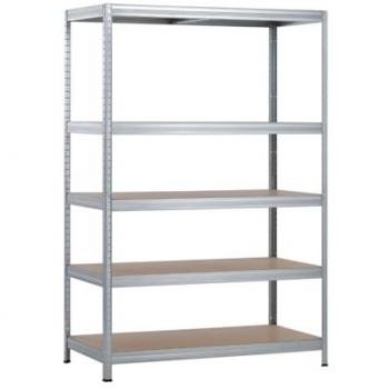 Estantería Modular de Acero con 5 Baldas Ajustables Orion91, Estantería de Almacenaje para Uso Doméstico y Profesional, 180x120x60cm, Capacidad de Carga 1250Kg
