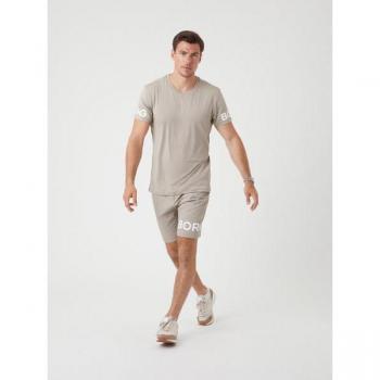 Björn Borg Men's Beige Shorts, Size Medium