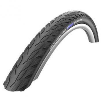 Cubierta Rígida Urbana Schwalbe Silento 700c x 40, características: tipo de cubierta rígida, tamaño 700x40C, color negro con reflectante