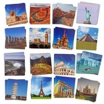 Akros Akros20404 Maxi-Memory Lugares del Mundo Marco Juego