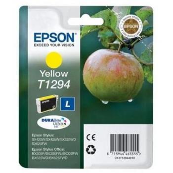 Epson T1294 Amarillo Cartucho de Tinta Original para Stylus Office BX305F/BX305FW/BX320FW/SX420W/SX525WD