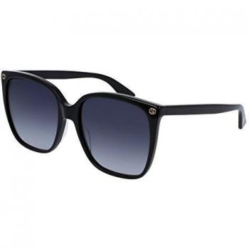 Gucci GG0022S-001 gafas de sol, Negro, 57.0 para Hombre