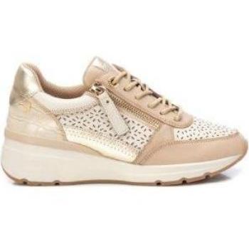 Zapatillas de piel Carmela para mujer en color beige