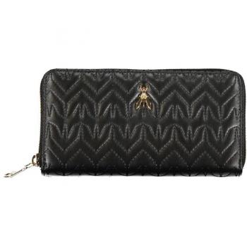Cartera Elegante Negra Patrizia Pepe con Detalles en Contraste y Cierre de Cremallera, Talla Única