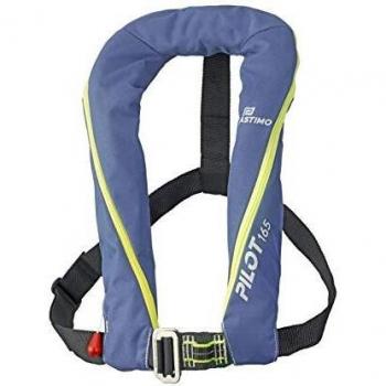 Chaleco Salvavidas Inflable Automático Plastimo Pilot 165N con Cinturón de Seguridad Azul