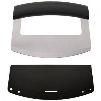 KitchenAid Cuchillo Mezzaluna con Hoja Curva de Acero Inoxidable