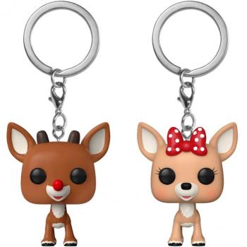 Blister Llaveros Pocket POP Disney Rudolph - Rudolph & Clarice