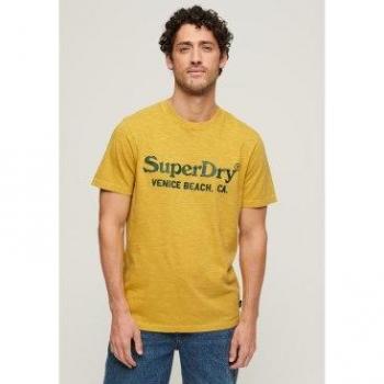 Camiseta de manga corta Venue Classic amarilla para hombre de Superdry
