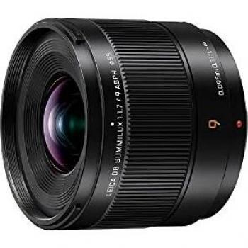 Objetivo Panasonic Leica DG 9mm F1.7 ASPH Micro 4/3 - Abertura máxima de f/1.7, distancia focal de 9mm, compatible con cámaras Micro Cuatro Tercios, diseño compacto y