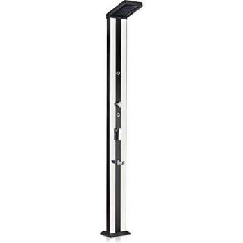 Ducha solar de aluminio con lavapiés 38L