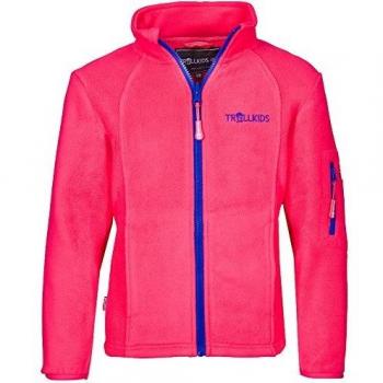 Trollkids Chaqueta de Polar para Niños Arendal, Color Magenta Talla 3 años