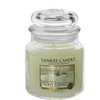 Yankee Candle Vela Aromática Fluffy Towels - Tarro Medio 411 g